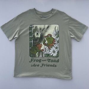 Frog and Toad Are Friends Graphic Tee – Cottagecore Storybook Shirt Green XL